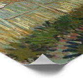 Perzikbomen in Bloei door Van Gogh Poster (Hoek)