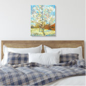 Perzikbomen in Blossom Vincent Van Gogh Canvas Afdruk (Insitu (Slaapkamer))