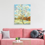 Perzikbomen in Blossom Vincent Van Gogh Canvas Afdruk (Insitu (Woonkamer))