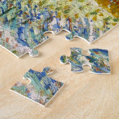 Perzikbomen in Blossom Vincent Van Gogh levendig Legpuzzel (Zijkant)