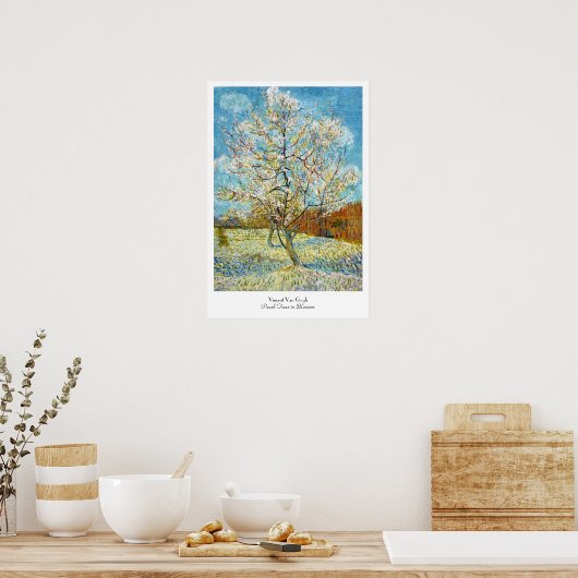 Perzikbomen in Blossom Vincent Van Gogh Poster (Keuken)
