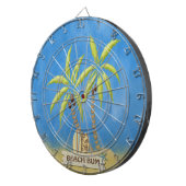 Perzikbommen, surfplanken, palmbomen en zand dartbord (Voorkant Rechts)