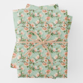 Perzikboom Bloemen Bloemen Botanische Bloesem Prin Inpakpapier Vel (In situ)