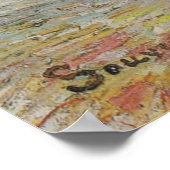 Perzikboom in Bloom bij Arles Poster (Hoek)