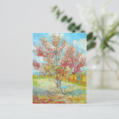 Perzikboom in Bloom in Arles, Van Gogh Briefkaart (Staand voorkant)