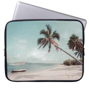 Perzikboom naast kokospalm laptop sleeve