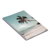 Perzikboom naast kokospalm notitieboek (Rechterzijde)