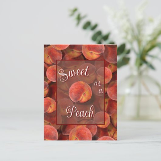 PerzikBriefkaart Briefkaart (Staand voorkant)