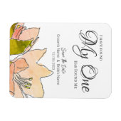 Perzikbruiloft is de datum waarop de datum wordt o magneet (Horizontaal)