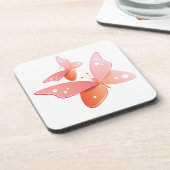 PerzikButterflies Onderzetter (Linkerzijde)