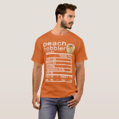 perzikcobbler Nutrition Feit Funny Thanksgiving T-shirt (Voorkant volledig)
