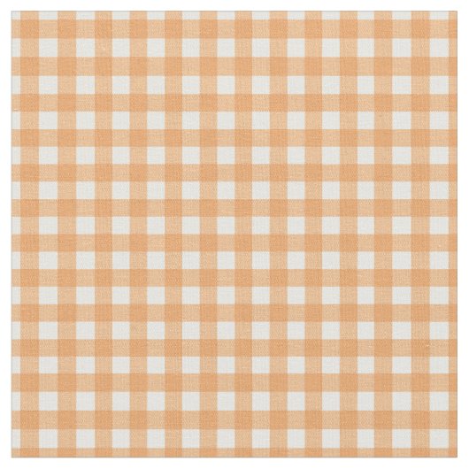 Perzikcontrole Gingham voor thuisblikjes Stof (Close Up)