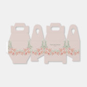 Perzikcrème en Salie Groene Bloementuin Bedankdoosjes (Uitgevouwen)