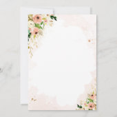 Perzikdieren die per Baby shower veilig zijn Kaart (Achterkant)