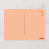 Perzikdons Boho Shabby Chic Geometrische Abstracte Briefkaart (Achterkant)