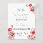 Perzikdons Trouwadvies en Gelukwensen Advieskaart (Voorkant)