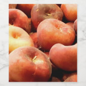 perzikdonuts wijn etiket (Enkel label)