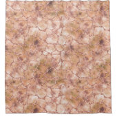 Perzikdruk Roos Glitter Giraffe Douchegordijn (Voorkant)