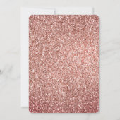 Perzikdruk Roos Glitter Giraffe Kaart (Achterkant)