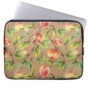 Perziken aan de boom laptop sleeve