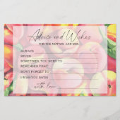 Perziken - advies en wensen vrijgezellenfeest briefpapier (Voorkant)