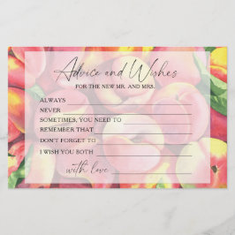 Perziken - advies en wensen vrijgezellenfeest briefpapier