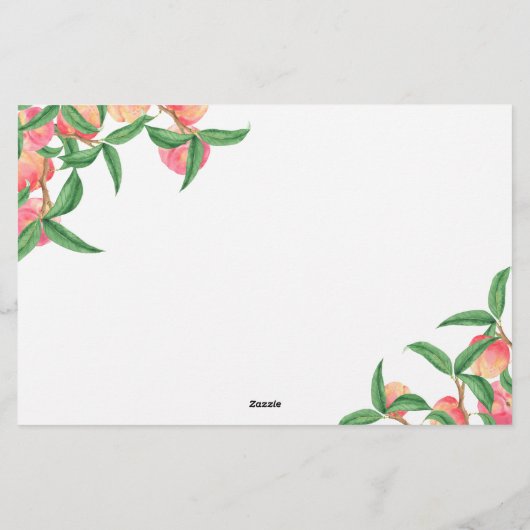 Perziken - advies en wensen vrijgezellenfeest briefpapier (Achterkant)