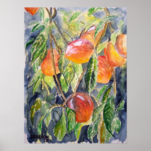 perziken blijven leven poster (Voorkant)