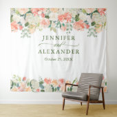 Perziken Bloemstuk Extra-Groot Fotohokje-Achtergro Wandkleed (In Situ (horizontaal))