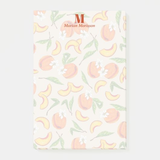 Perziken & Bloesems Vruchten Post-it® Notes (Voorkant)