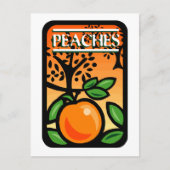 perziken briefkaart (Voorkant)