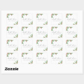 Perziken - Bruidsfeest Vierkante Sticker (Vel)