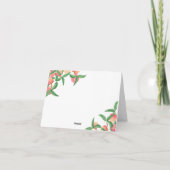 Perziken - Bruiloft dank u kaart (Achterkant)