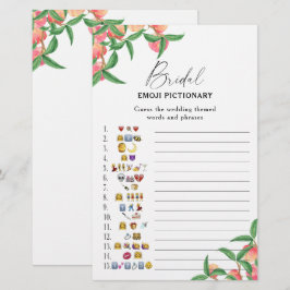 Perziken - bruiloft emoji pictionary spel