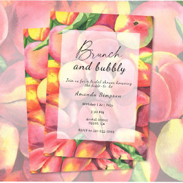 Perziken - Brunch en bubbels vrijgezellenfeest Kaart
