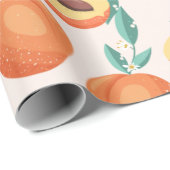 perziken cadeaupapier (Rol Hoek)