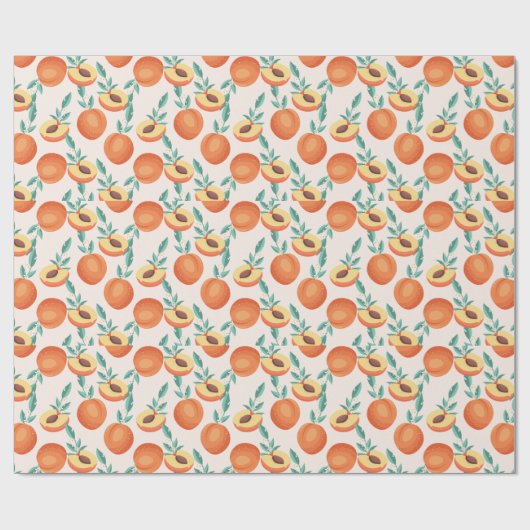 perziken cadeaupapier (Vlak)