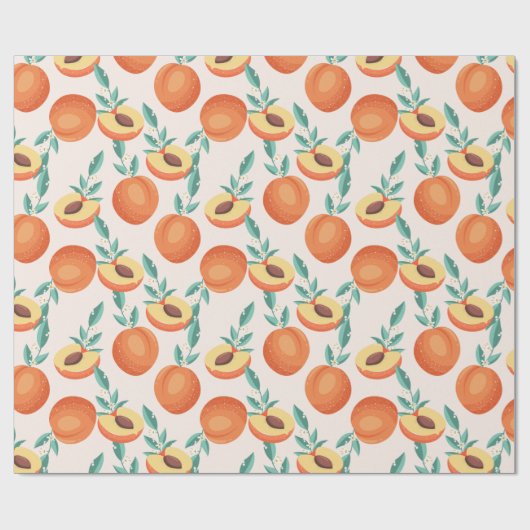 perziken cadeaupapier (Vlak)