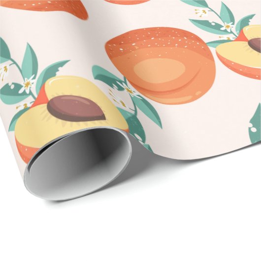 perziken cadeaupapier (Rol Hoek)