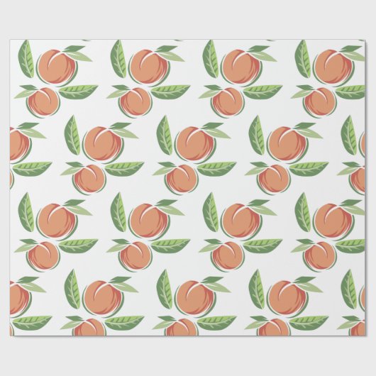 perziken cadeaupapier (Vlak)