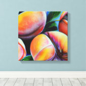 perziken canvas afdruk (Insitu (Houten vloer))