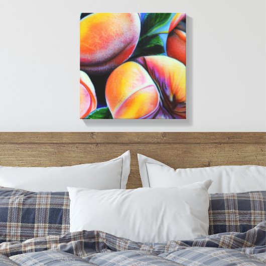 perziken canvas afdruk (Insitu (Slaapkamer))