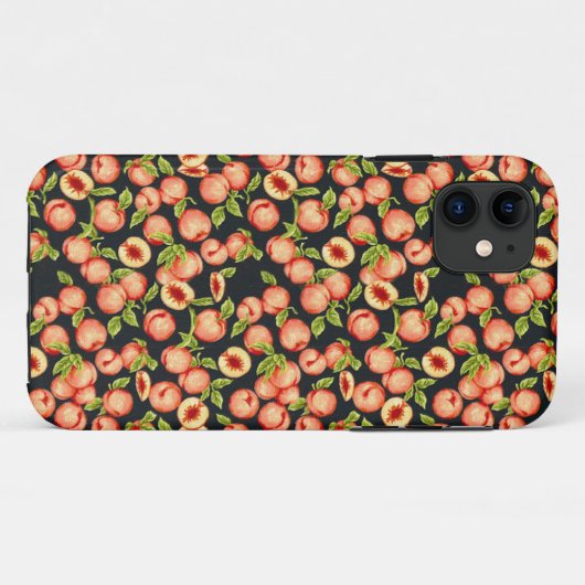 perziken Case-Mate iPhone case (Achterkant (horizontaal))