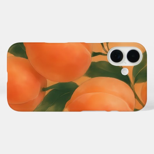 perziken Case-Mate iPhone case (Achterkant (horizontaal))