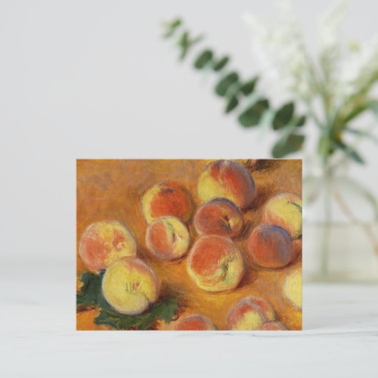Perziken - Claude Monet Briefkaart (Staand voorkant)