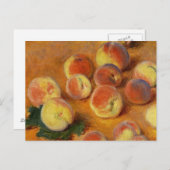 Perziken - Claude Monet Briefkaart (Voorkant / Achterkant)