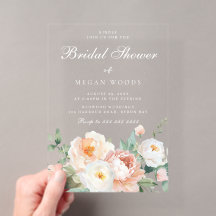 Perziken & Crème Botanische Bloemen Bruidsshower
