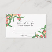 Perziken - Date nacht ideeën \ Date jar Informatiekaartje (Voorkant)