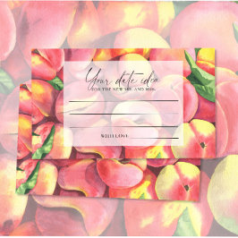 Perziken - Date nacht ideeën \ Date jar Informatiekaartje