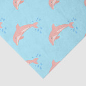 Perziken de roze dolfijn tissuepapier (Detail)